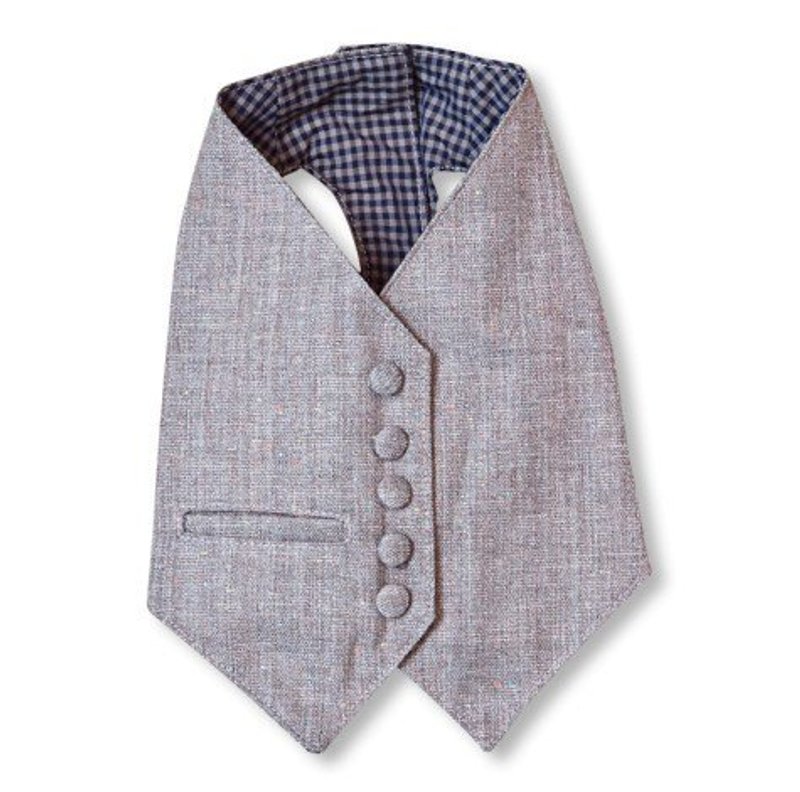 [ 狗狗衣 ] 绅士。西装背心 - 其他 - 棉．麻 灰色