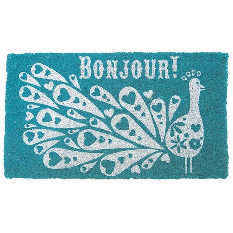 {Bonjour! 孔雀门口踏垫} - 其他 - 植物．花 紫色