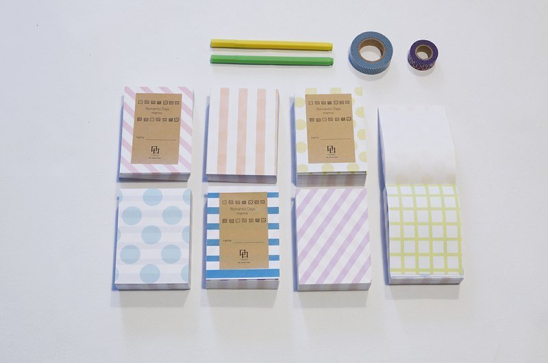 不变的浪漫便条纸 - 便条纸/标签贴 - 纸 多色