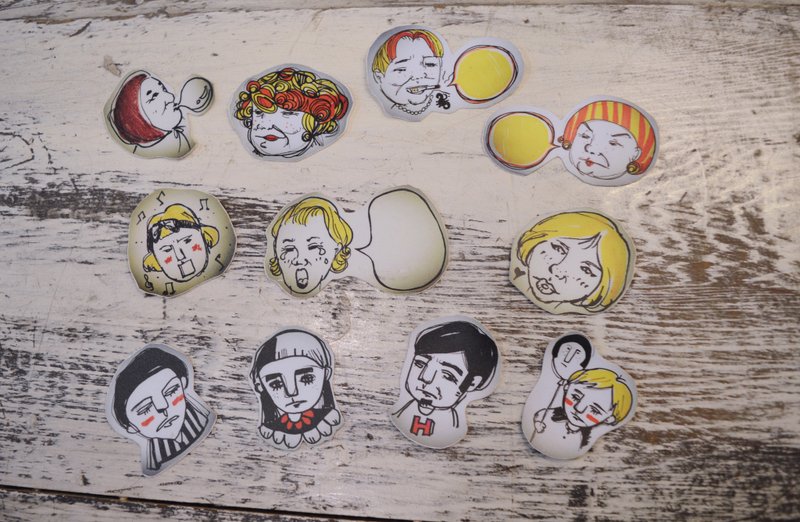 次女艹方   独家制作防水贴纸 - 贴纸 - 防水材质 白色