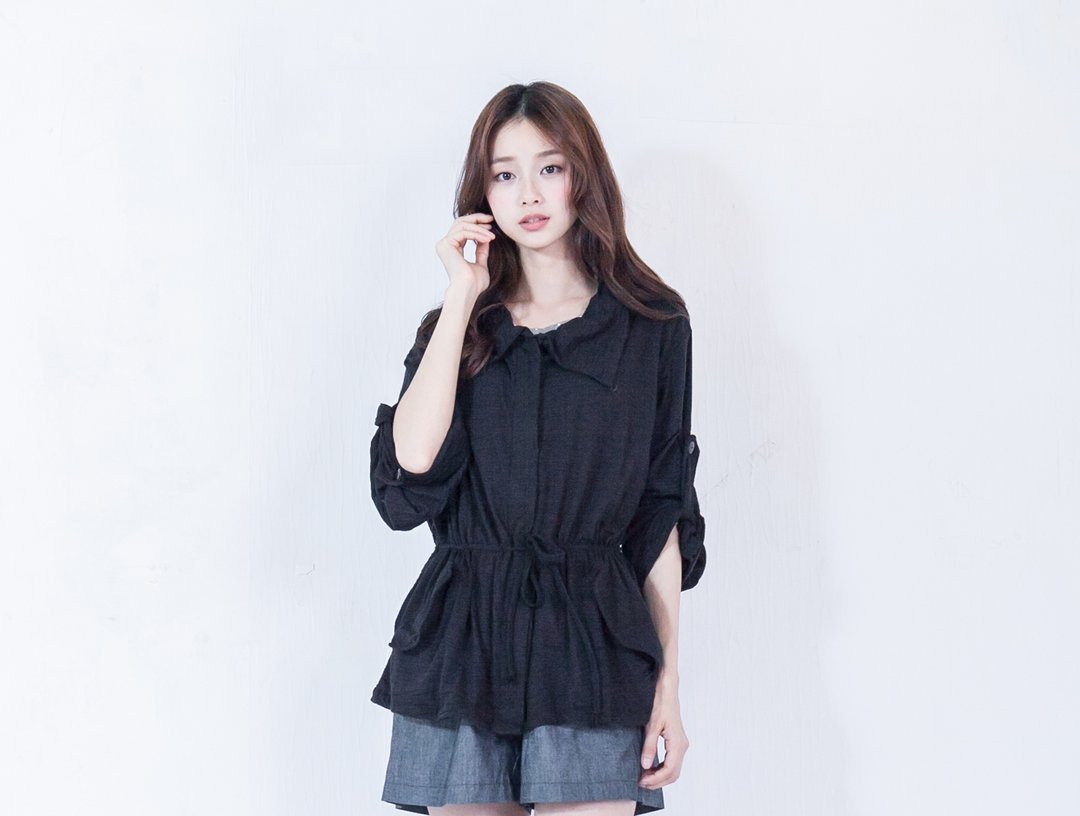 SUMI◆电绣短版风衣外套◆4AF501_黑 - 女装休闲/机能外套 - 棉 黑色