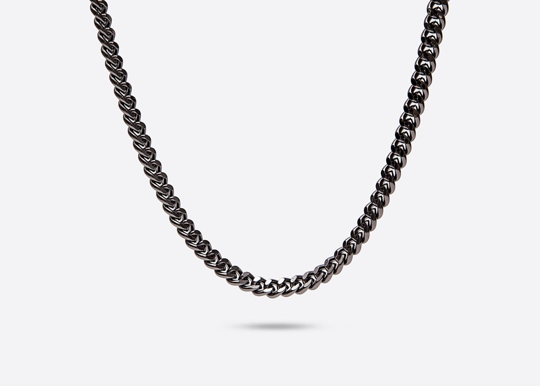 GOOTS / 10MM Cuban Curb-Chain Necklace 10MM粗扁链条项链 - 项链 - 其他金属 