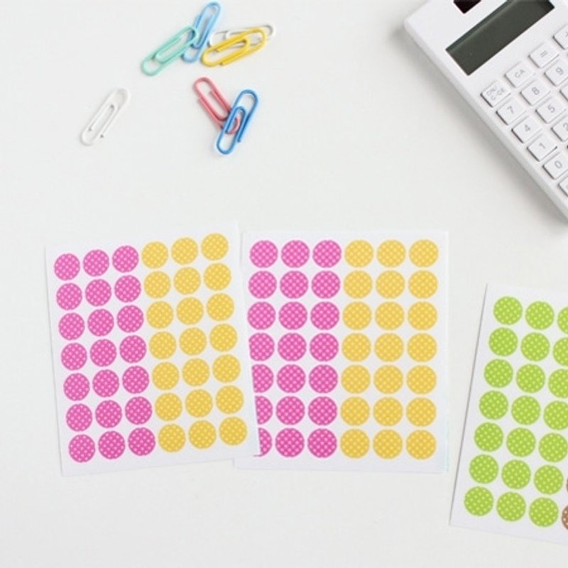 彩红造型标签贴V2-点点01,E2D51806 - 贴纸 - 塑料 多色