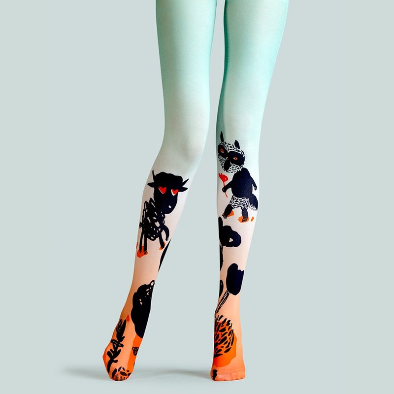 viken plan 设计师品牌 连裤袜 棉袜 创意丝袜 图案丝袜 都都 - 丝袜 - 棉．麻 