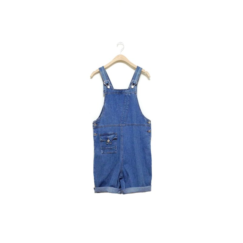 │千金难买早知道│丹宁口袋吊带裤VINTAGE/MOD'S - 背带裤/连体裤 - 其他材质 