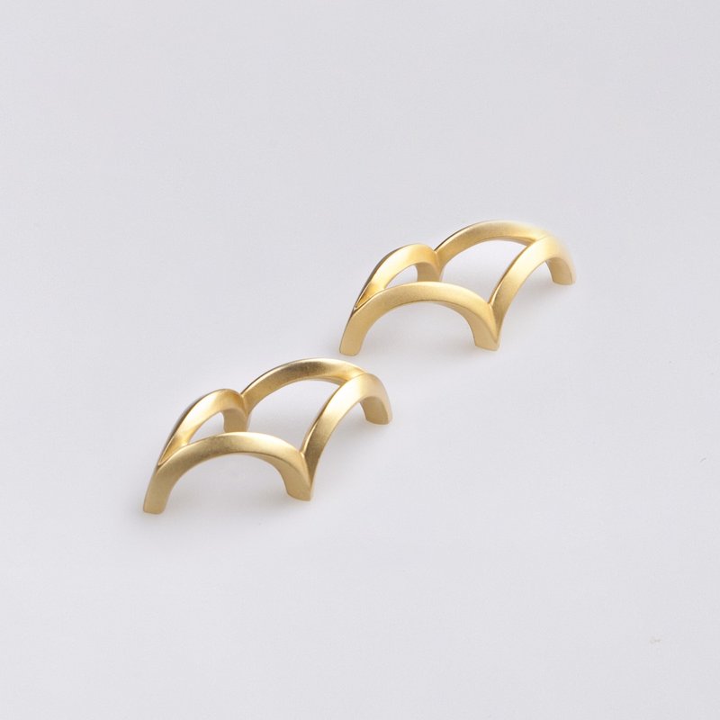 曲_雾金筷架(一组2入) - 筷子/筷架 - 其他金属 金色