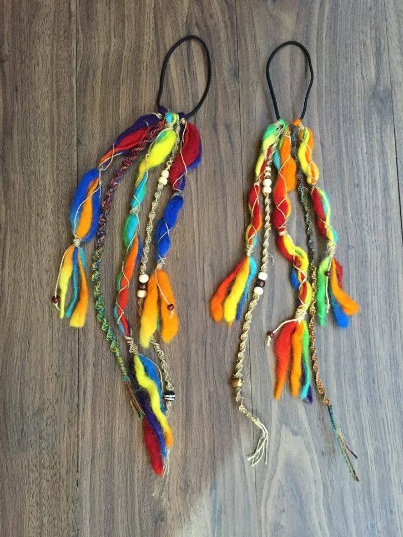 ☆手工羊毛毡发圈☆(不挑色随机出货) - 发饰 - 羊毛 多色