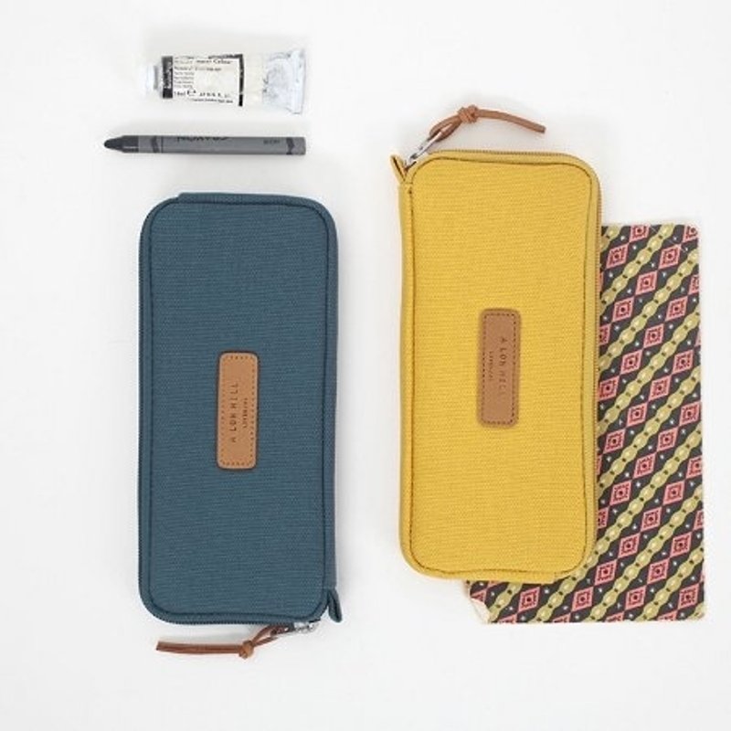 Dessin-小确幸经典款帆布笔袋V3-海军蓝,LWK94976 - 铅笔盒/笔袋 - 其他材质 蓝色