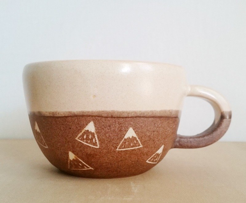 小山咖啡杯(限量1个) - 咖啡杯/马克杯 - 其他材质 咖啡色