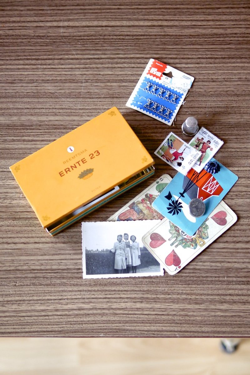 马口铁盒 {Vintage / 复古} - 收纳用品 - 其他材质 橘色