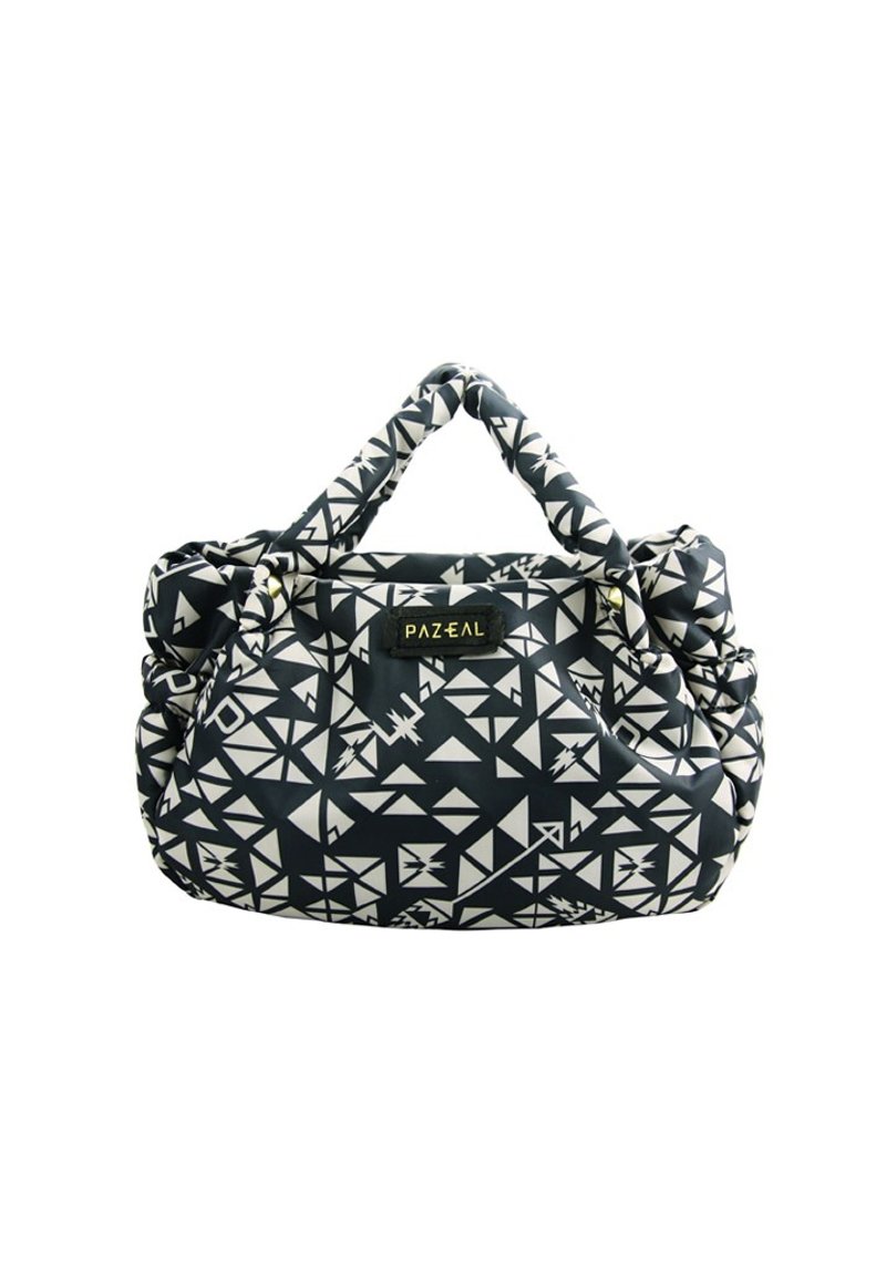 PAZEAL Puffy Handbag – mini 时尚休闲手提肩背小包 (蓝丝绒) - 手提包/手提袋 - 其他材质 蓝色