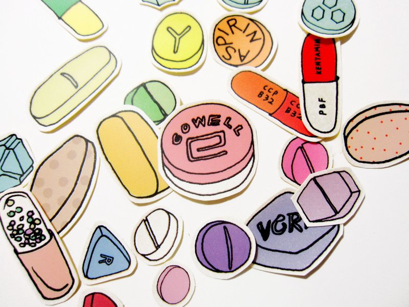 ＃001无病呻吟症＿创意防水贴纸 - 贴纸 - 塑料 白色