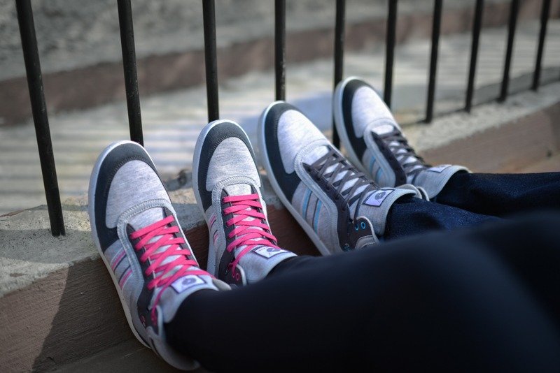 【限量款】FYE法国环保鞋 麻花/粉红 女生款 中筒环保休闲鞋  台湾宝特瓶纤维(再回收概念,耐穿,不会分解) ---运动·活力。剩下单一尺寸#37号 - 女款休闲鞋 - 其他材质 灰色