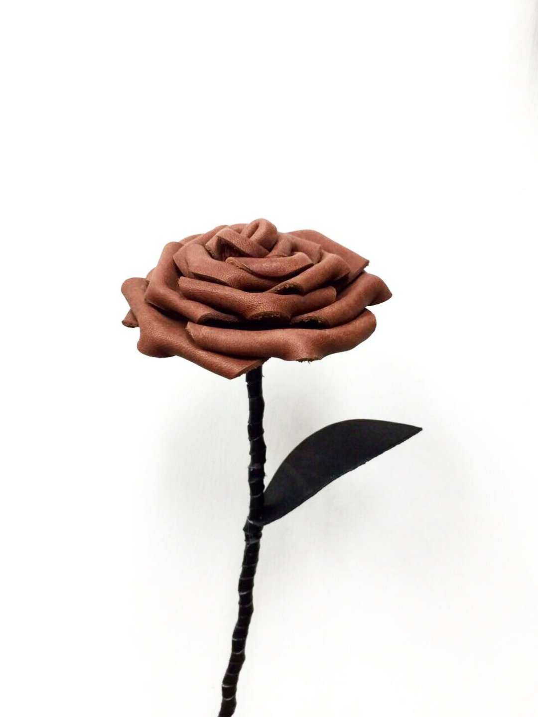 皮革啡色玫瑰 Brown Leather Rose - 其他 - 真皮 咖啡色