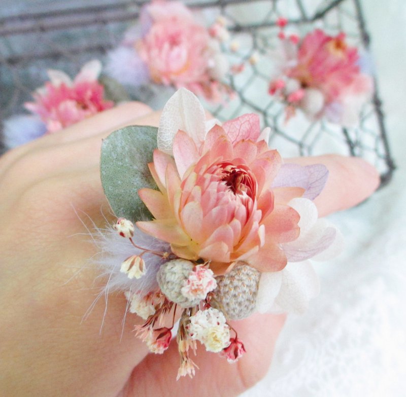 【戴上一只幸福──婚礼花戒指儿】伴娘礼 戒指 - 戒指 - 其他材质 