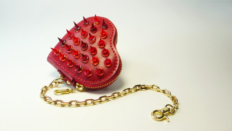 《CANCER流行实验所》CANCER collection 爱心造型零钱包 - 其他 - 真皮 红色