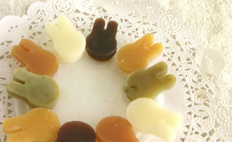 古锥小兔手工皂礼 35份 婚礼小物生日礼新生礼旅行皂疗愈系小物 - 肥皂/手工皂 - 植物．花 橘色