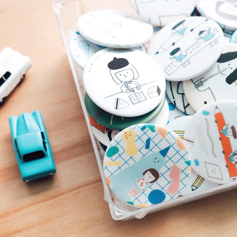 2019/1/29新增5款 - 中徽章 / 共30款 - 徽章/别针 - 塑料 多色