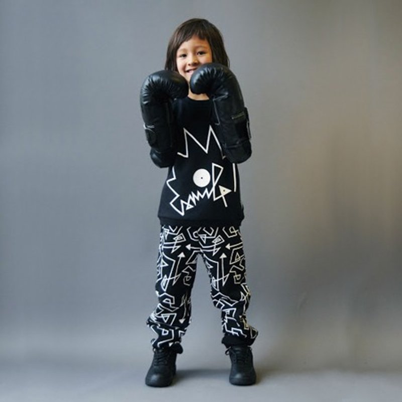 2014 秋冬 Loud apparel 几何线条休闲裤 - 其他 - 棉．麻 黑色