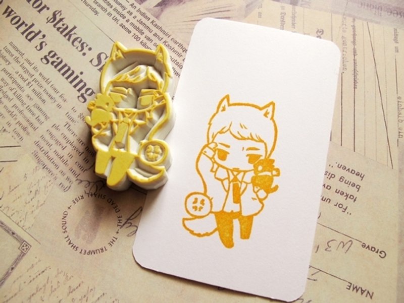 Apu手工章 Sherlock 神探夏洛克 福尔摩斯 Q版花生印章 - 印章/印台 - 橡胶 