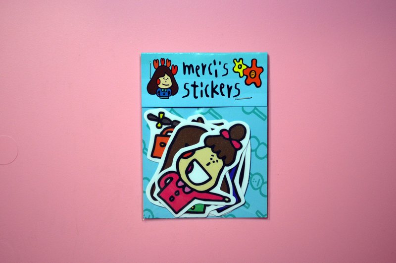 梅西好朋友“贴纸组” - 贴纸 - 纸 多色