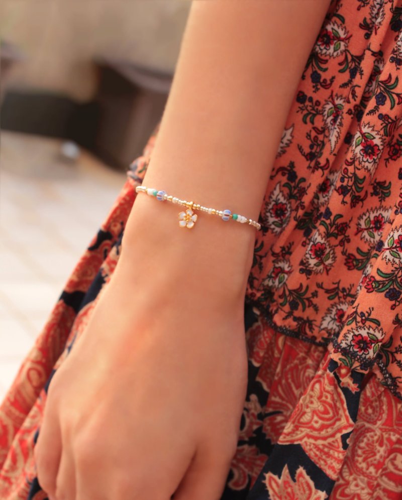 *hippie*  Okinawa│冲绳 小扶桑花森中精灵极细质感串珠手链手链 - 手链/手环 - 其他材质 多色