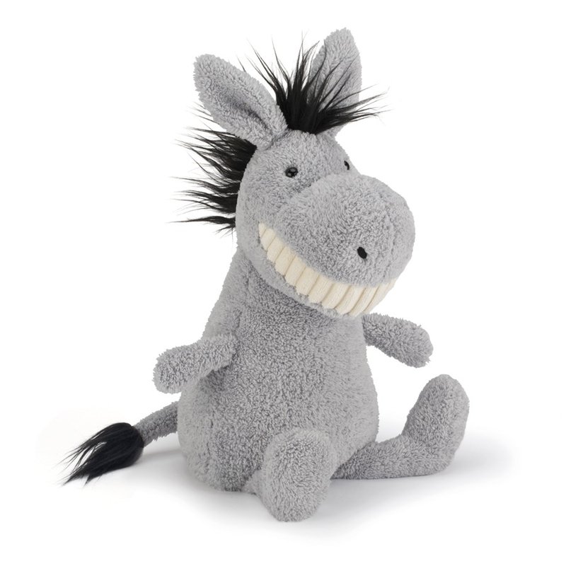Jellycat Toothy Donkey 暴牙当奇驴 36cm - 玩偶/公仔 - 棉．麻 灰色