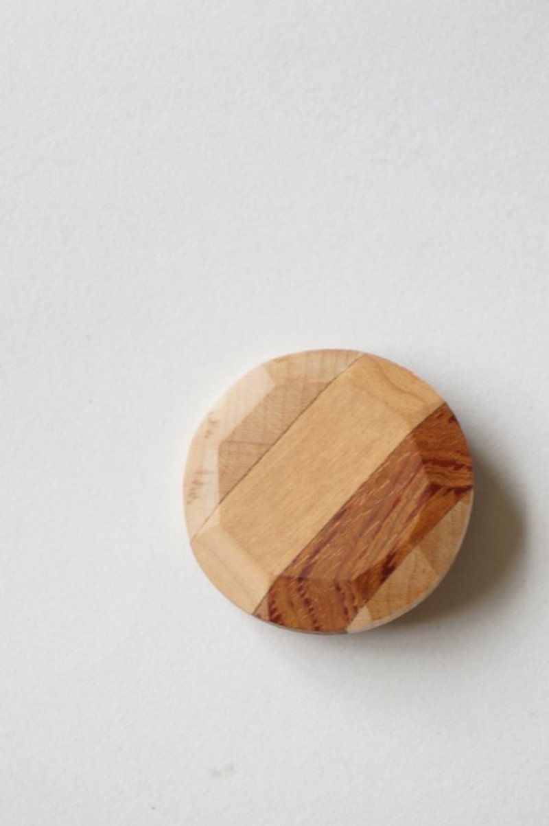 兰登拾贰号 - 胸针 - 木头 咖啡色