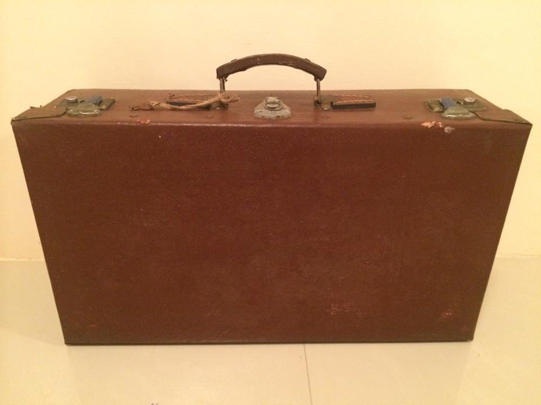古董老品皮箱附钥匙工业风乡村杂货zakka普普风loft北欧风eames文创lomo摄影ikea多肉古着轻食园艺道具 - 摆饰 - 纸 咖啡色