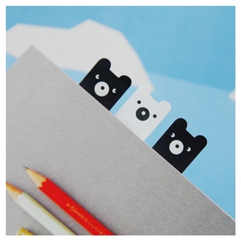 Dessin x JSTORY-Smile标签贴-憨憨熊,JST14259 - 贴纸 - 纸 白色