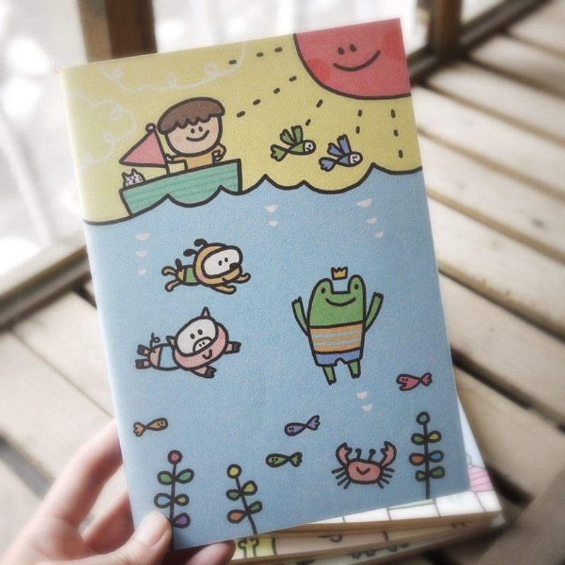 格子笔记本_蓝色苏打水 - 笔记本/手帐 - 纸 蓝色