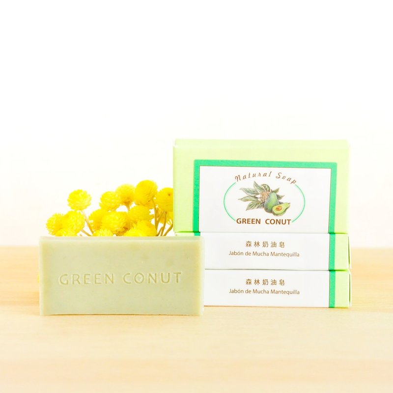 绿果  森林奶油皂-30g-清爽去油 - 肥皂/手工皂 - 植物．花 绿色