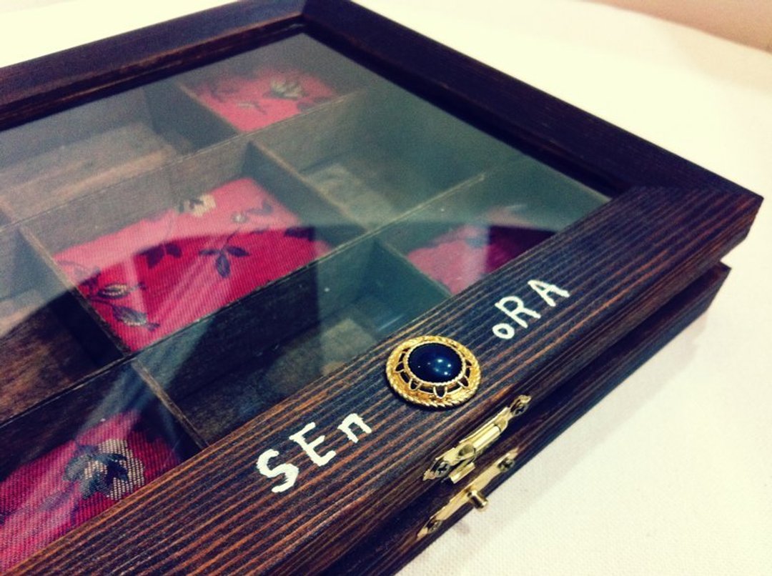 ＜SEnoRA创作手炼＞透明正方木制手工宝盒 - 摆饰 - 木头 