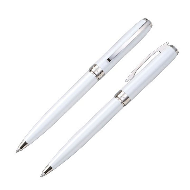 【Chris&Carey】Essence 精华系列(赠刻字) / 珠光白原子笔 - 圆珠笔/中性笔 - 其他金属 白色