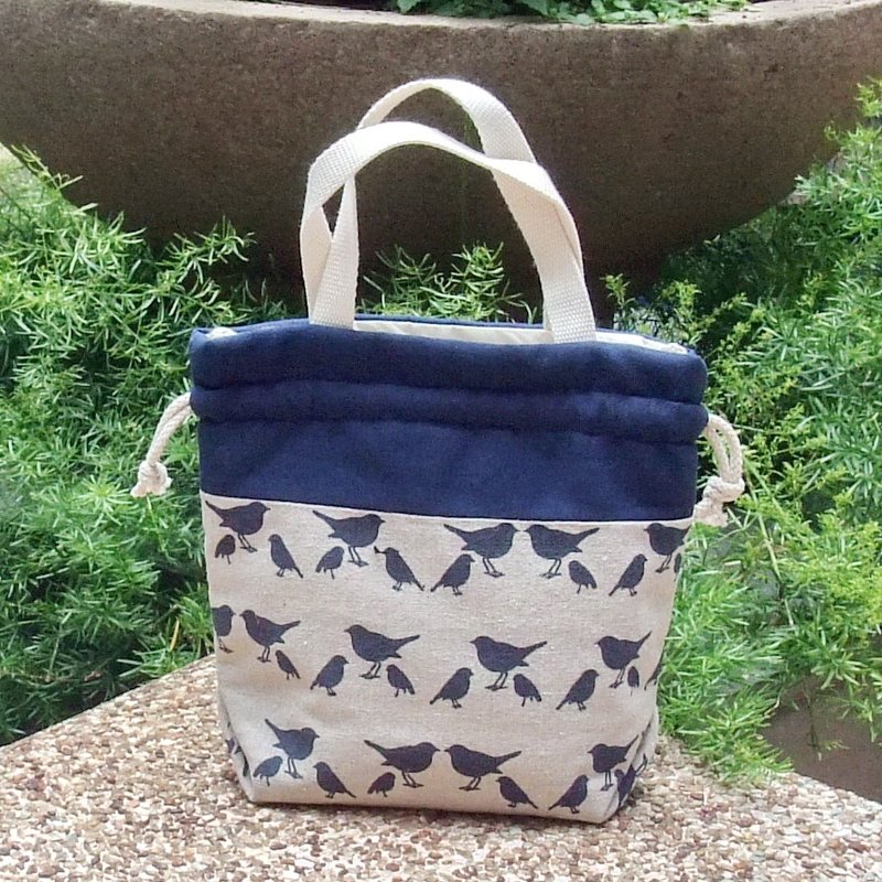 Silverbreeze ~ 三合一肩背/斜背/手提束口水桶包 ~ 蓝小鸟 (A6) - 侧背包/斜挎包 - 其他材质 蓝色