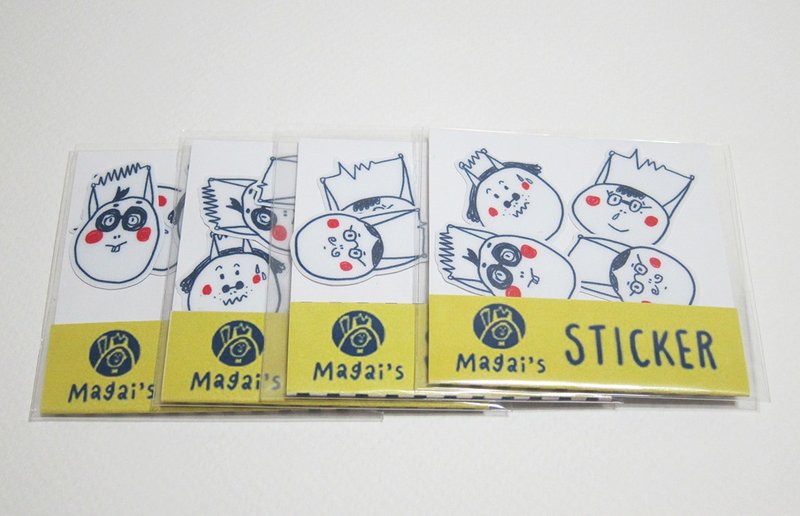 电波发送中(全套) /Magai's sticker - 卡片/明信片 - 纸 蓝色