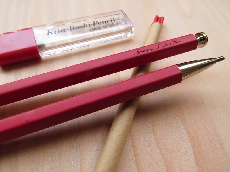 Mommy . I Love You 限量笔组~大人的铅笔红色+红色B笔芯5入 - 其他书写用品 - 木头 红色