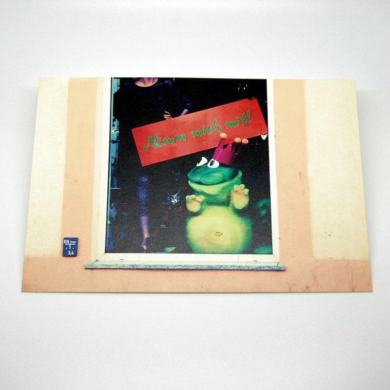 摄影明信片 | 城市小旅行 - 德国德勒斯登．青蛙王子在等待谁（绝版） - 卡片/明信片 - 纸 橘色