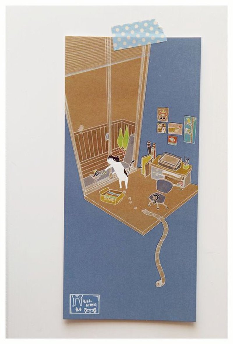 兔子明信片：快递 - 卡片/明信片 - 其他材质 咖啡色