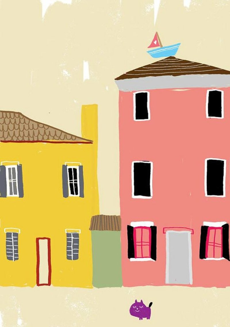 插画原作 - 我的家 - 墙贴/壁贴 - 纸 多色