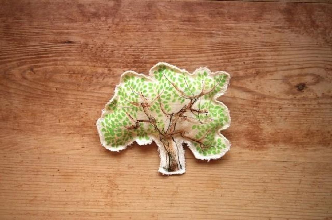 tree broach - 胸针 - 其他材质 绿色
