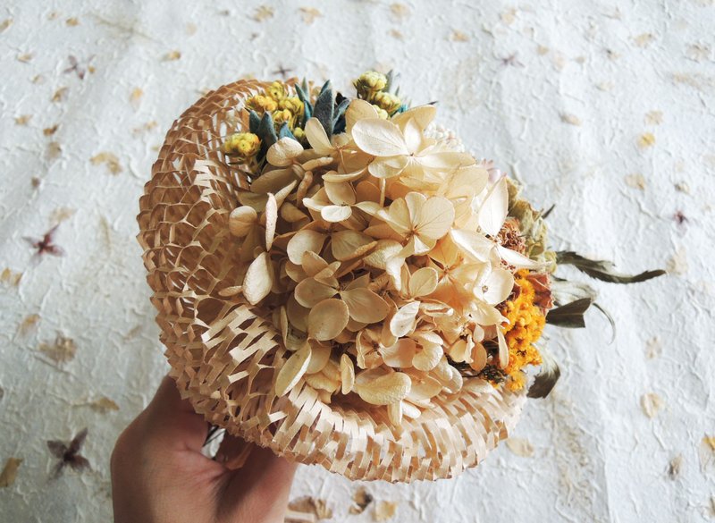 微甜圈 手作 旅行里的花花风景 干燥小花束 干燥 小花束 干燥花 新娘花束 婚摄 道具 - 植栽/盆栽 - 植物．花 黄色