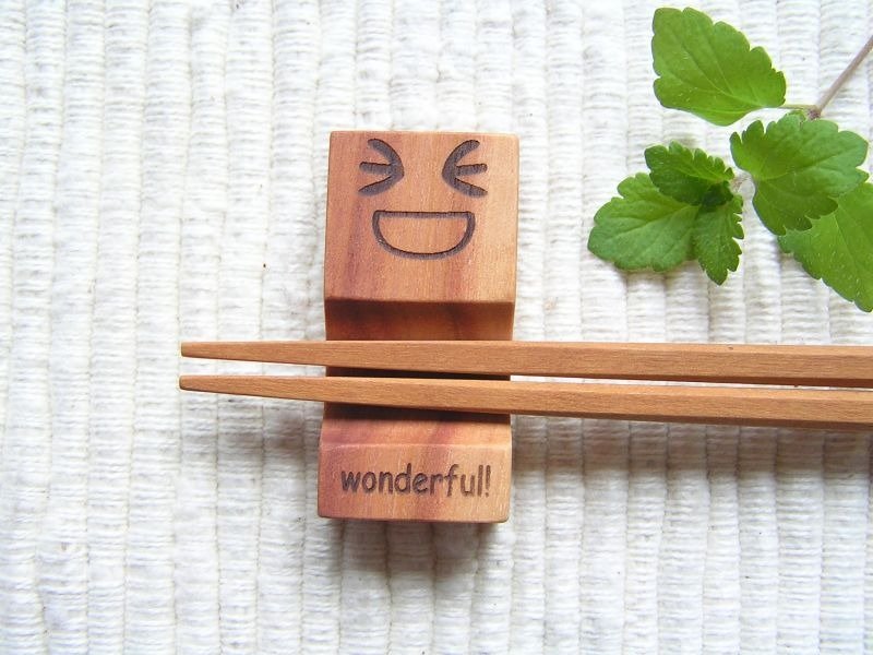 日本藤芸全家福箸置系列- Wonderful! - 筷子/筷架 - 木头 