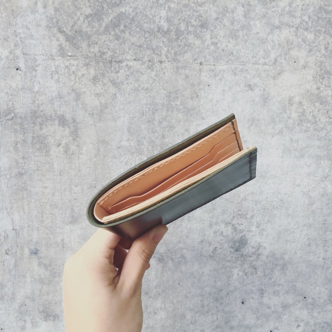 短款真皮钱包 银包 genuine wallet - 皮夹/钱包 - 真皮 绿色