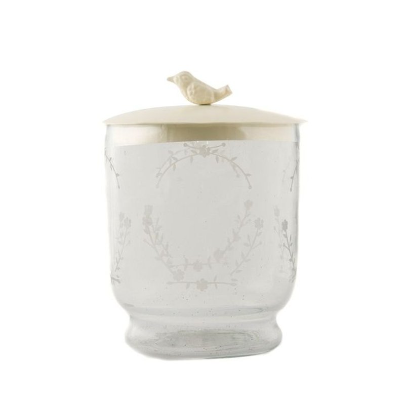 {小鸟玻璃瓶} - 植栽/盆栽 - 玻璃 白色