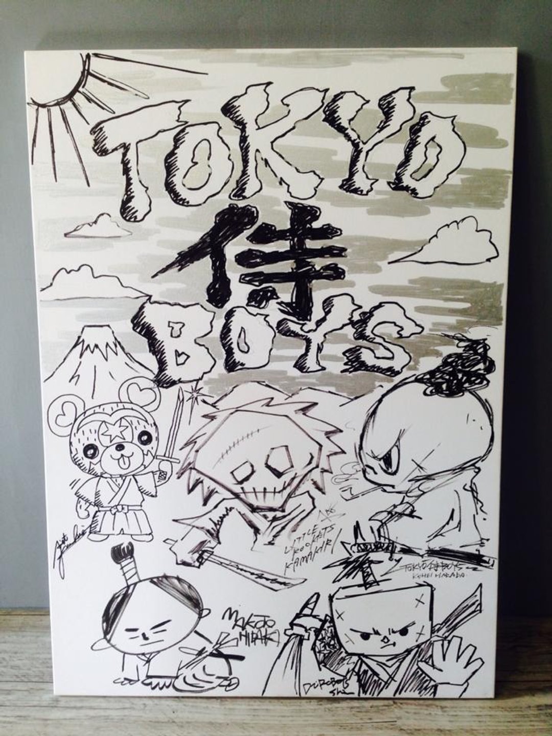 TTF Live painting "TOKYO 侍 BOYS" - 海报/装饰画/版画 - 纸 多色