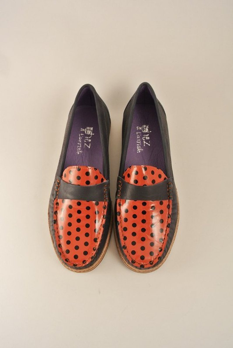 Gentleman @ B1 - 男款休闲鞋 - 真皮 红色