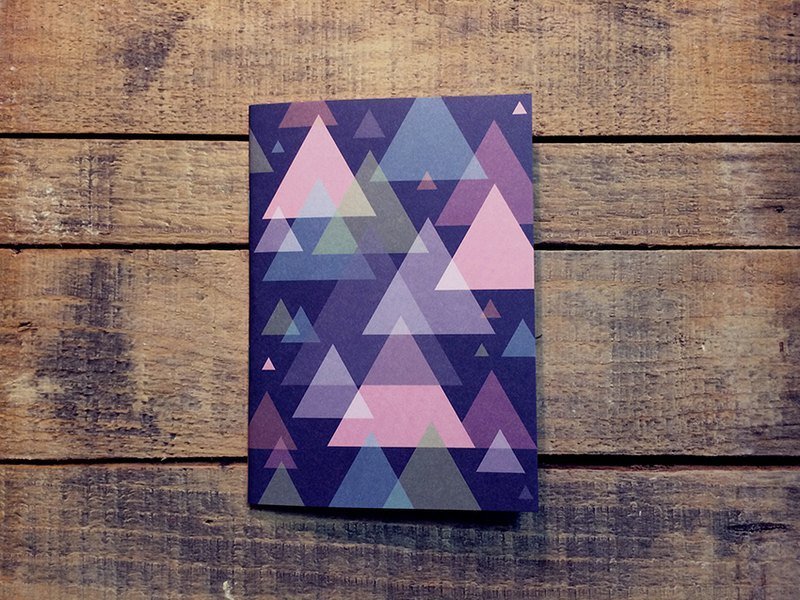 绚丽山形 / 笔记本 - 笔记本/手帐 - 纸 蓝色