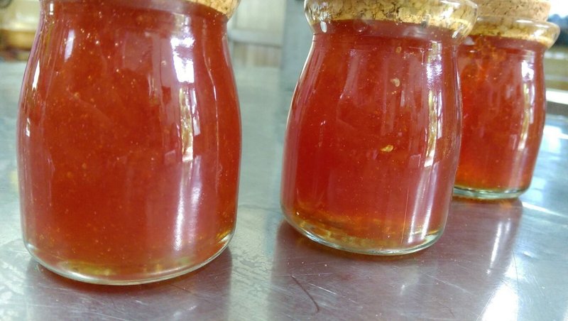 柴烧低糖红宝石葡萄柚果酱 - 果酱/抹酱 - 新鲜食材 红色