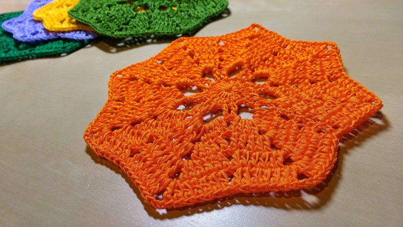 星星知我心手工杯垫  - 餐垫/桌巾 - 其他材质 多色